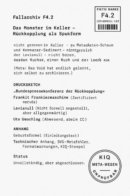 Visuelle Darstellung des wöchentlichen Schweigens